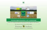 Sächsische Landesanstalt für Landwirtschaft Umweltmanagementsysteme in der Landwirtschaft Nutzen für landwirtschaftliche Unternehmen und mögliche Alternativen.