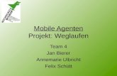 Mobile Agenten Projekt: Weglaufen Team 4 Jan Bierer Annemarie Ulbricht Felix Schütt