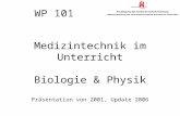 Medizintechnik im Unterricht Biologie & Physik Präsentation von 2001, Update 2006 WP 101.