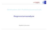 Methoden der Politikwissenschaft Regressionsanalyse Siegfried Schumann.