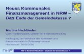NKF in Nordrhein-Westfalen – Das Ende der Gemeindekasse ? HIDDENHAUSEN Neues Kommunales Finanzmanagement in NRW – Das E nde der Gemeindekasse ? Martina.