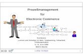 - 1 - Prozeßmanagement für Electronic Commerce Konferenz Lernen und Arbeiten im Netz. Telelearning, Telearbeit, Telekooperation 5. / 6. Juni 1999 WISTA.