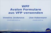 Uwe Habermann Uwe@VandU.eu WPF Avalon Formulare aus VFP verwenden Venelina Jordanova Venelina@VandU.eu.