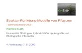 Struktur-Funktions-Modelle von Pflanzen - Sommersemester 2009 - Winfried Kurth Universität Göttingen, Lehrstuhl Computergrafik und Ökologische Informatik.