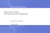 Parallele Datenverarbeitung Was sind Cluster und wie sind sie aufgebaut Leiv-Erik Braun Mai 2007.
