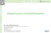 Dr.-Ing. Michael Koch Institut für Siedlungswasserbau, Wassergüte und Abfallwirtschaft der Universität Stuttgart Abteilung Hydrochemie Bandtäle 2 D-70569.