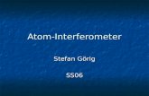 Atom-Interferometer Stefan Görig SS06. Gliederung Einleitung Einleitung Strahlteiler-Theorie - Grundlagen (klassisch/ QM) - stimulierter Raman-Übergang.
