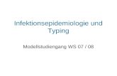 Infektionsepidemiologie und Typing Modellstudiengang WS 07 / 08.