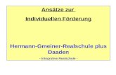 Ansätze zur Individuellen Förderung Hermann-Gmeiner-Realschule plus Daaden - Integrative Realschule
