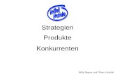 Strategien Produkte Konkurrenten Willy Bogne und Oliver Libutzki Einführung.