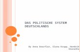 D AS POLITISCHE S YSTEM D EUTSCHLANDS By Anna Doerfler, Elena Krupp, Hendrik Gieraths.
