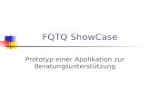 FQTQ ShowCase Prototyp einer Applikation zur Beratungsunterstützung.