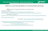 Präsentation – Oliver Gschwender 05.10. 2010 Web 2.0 und Social Media im Hochschulmarketing Web:  Facebook (Seiten):