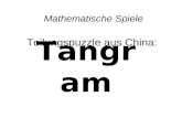 Tangram Mathematische Spiele Teilungspuzzle aus China: