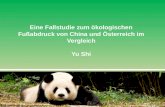 Eine Fallstudie zum ökologischen Fußabdruck von China und Österreich im Vergleich Yu Shi.