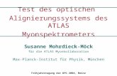 Test des optischen Alignierungssystems des ATLAS Myonspektrometers Susanne Mohrdieck-Möck für die ATLAS Myonkollaboration Max-Planck-Institut für Physik,