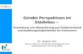 Gender Perspektiven im Städtebau – Auswirkung von Abwanderung aus Ostdeutschland und Handlungsmöglichkeiten für Kommunen Dr. Angela Jain Nexus Institut.