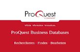 ProQuest Business Databases Recherchieren - Finden - Bearbeiten.