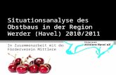 Situationsanalyse des Obstbaus in der Region Werder (Havel) 2010/2011 In Zusammenarbeit mit dem Förderverein Mittlere Havel e.V.
