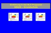 Einführung in das BLK-Programm SINUS – Grundschule.