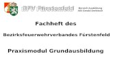 Bereich Ausbildung ABI Gerald Derkitsch Fachheft des Bezirksfeuerwehrverbandes Fürstenfeld Praxismodul Grundausbildung.