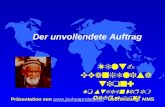 Der unvollendete Auftrag Welt- Evangelisation: Wo stehen wir im Jahr 2006? Präsentation von  Übersetzung: AIMS.