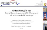 Mittenmang Schleswig-Holstein e.V. Inkludierendes Freiwilligenmanagement und bürgergesellschaftliche Initiativen Petra Knust und Dr. Nicole D. Schmidt.
