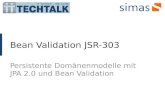 Bean Validation JSR-303 Persistente Domänenmodelle mit JPA 2.0 und Bean Validation