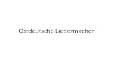 Ostdeutsche Liedermacher. Gliederung 1.Zum Begriff Liedermacher 2.Liedermacher in der DDR 3.Gerhard Schöne: Unterm Dach 4.Herman van Veen: Ich hab ein.