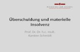 œberschuldung und materielle Insolvenz Prof. Dr. Dr. h.c. mult. Karsten Schmidt