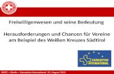 AVEC – Berlin – Samaritan International 22. August 2013 Freiwilligenwesen und seine Bedeutung Herausforderungen und Chancen für Vereine am Beispiel des.