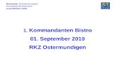 Bernischer Zivilschutzverband Association bernoise pour La protection civile 1. Kommandanten Bistro 01. September 2010 RKZ Ostermundigen.