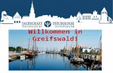 Willkommen in Greifswald!. Gliederung 2 Deine Fachschaft Das Grundstudium Dein Stundenplan Die Prüfungen Noch mehr Infos Weitere Angebote der Uni.