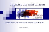 La chaîne des médicaments interdisziplinäre Arbeitsgruppe Grands Travaux CRSH Catherine Garnier.