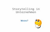 Storytelling in Unternehmen Wozu?. Eine Geschichte… Nachdem Herr Benjamin in den wohlverdienten Ruhestand gegangen war, rutschten die Umsätze der Firma.