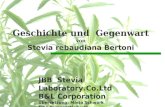 JBB Stevia Laboratory.Co.Ltd B&L Corporation Übersetzung: Mario Schwark Eine Präsentation von  Geschichte.