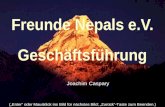 Freunde Nepals e.V. Geschäftsführung Joachim Caspary (Enter oder Mausklick ins Bild für nächstes Bild; Zurück-Taste zum Beenden.)