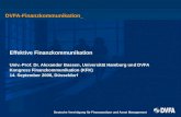 Deutsche Vereinigung für Finanzanalyse und Asset Management DVFA-Finanzkommunikation_ Effektive Finanzkommunikation Univ.-Prof. Dr. Alexander Bassen, Universität.