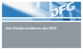 Die Förderverfahren der DFG. Überblick Struktur Übersicht Förderhandeln Programme zur Förderung von Forschungsprojekten Übersicht über die Programmziele.