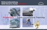 PrimeServ – Sales Excellence Training Referenzdarstellung MAN Diesel & Turbo PrimeServ.