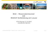 Folie 117.12.2013 Landeshauptstadt Stuttgart – Tiefbauamt / Garten-, Friedhofs- und Forstamt B10 – Rosensteintunnel mit B10/14 Verbindung am Leuze UTA.