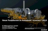 © 2012 Autodesk Neue Funktionen in Autodesk ® Inventor ® 2013 IC-Bildungshaus GmbH Autodesk Trainingscenter Autodesk Certification Center Abbildung mit.