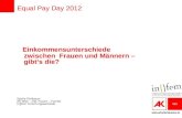 Wien.arbeiterkammer.at Equal Pay Day 2012 Einkommensunterschiede zwischen Frauen und Männern – gibts die? Sybille Pirklbauer AK Wien – Abt. Frauen – Familie.