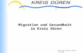 Gesundheitsamt SGA des Kreises Düren, 5.12.06 Migration und Gesundheit im Kreis Düren Gesundheitsamt.