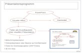 ECDL Präsentationsprogramm PowerPoint Visuelle Hilfen Handzettel Bildschirmpräsentation Folienpräsentation über Beamer auf Großleinwand Folien für Overheadprojektor.