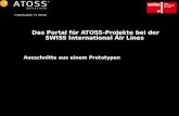 Das Portal für ATOSS-Projekte bei der SWISS International Air Lines Ausschnitte aus einem Prototypen.