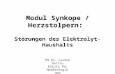 Modul Synkope / Herzstolpern: Störungen des Elektrolyt-Haushalts PD Dr. Lorenz Sellin Klinik für Nephrologie UKD.