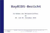 BayBIDS-Bericht BayBIDS - Bayerische Betreuungsinitiative Deutscher Auslands- und PartnerSchulen Marion Echle, MA – Markusstraße 6 – 96045 Bamberg Im Rahmen.