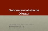 Nationalsozialistische Diktatur Universität Leipzig, Historisches Seminar Wintersemester 2013/14 Dozent: Dr. Udo Grashoff.