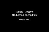Rosa Grafe Malerei/Grafik 2001-2012. AMERIKANISCHES TRAUMA Tempera auf Presspappe 70x19cm 2001.